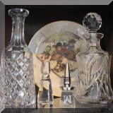 G12. Crystal decanters. 